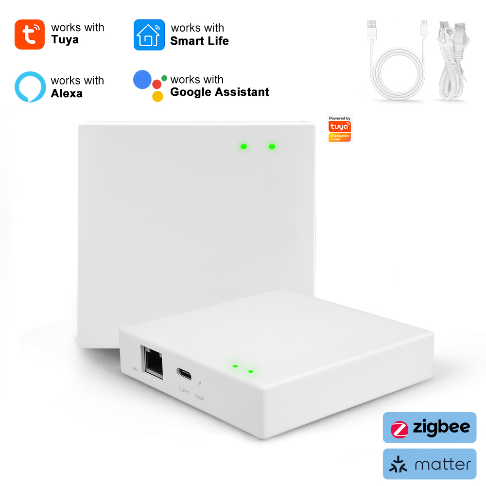 Smart Home Offline System - Tuya Zigbee Matter Gateway Cableado, Hub