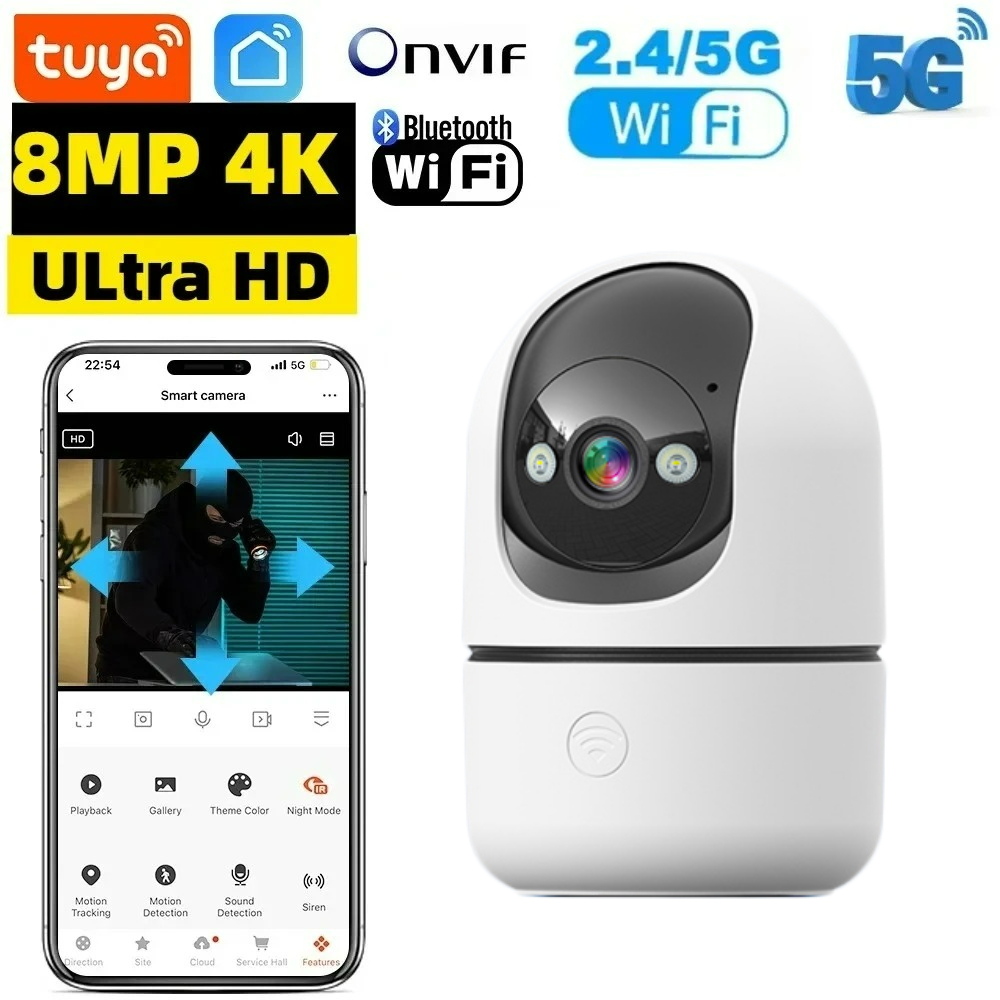 Smart Home Battery Camera Ezviz - Tuya-cámara de vigilancia IP inalámbrica para
