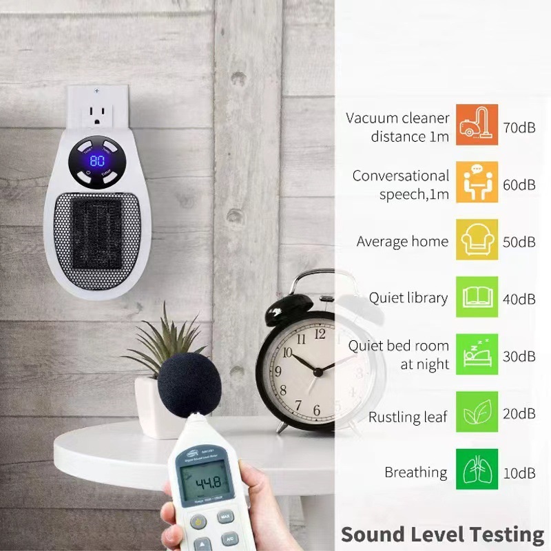 Smart Bathroom Fan - Calentador eléctrico con enchufe ecológico, calentador