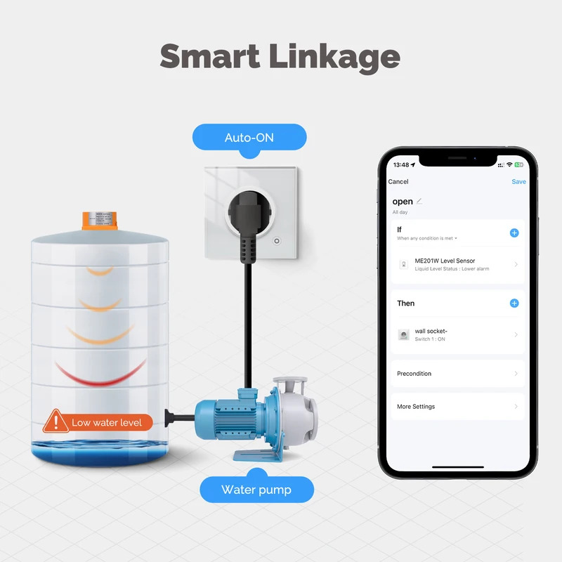 Wifi Water Sensor - MOES Tuya WiFi/ZigBee Smart Water Level