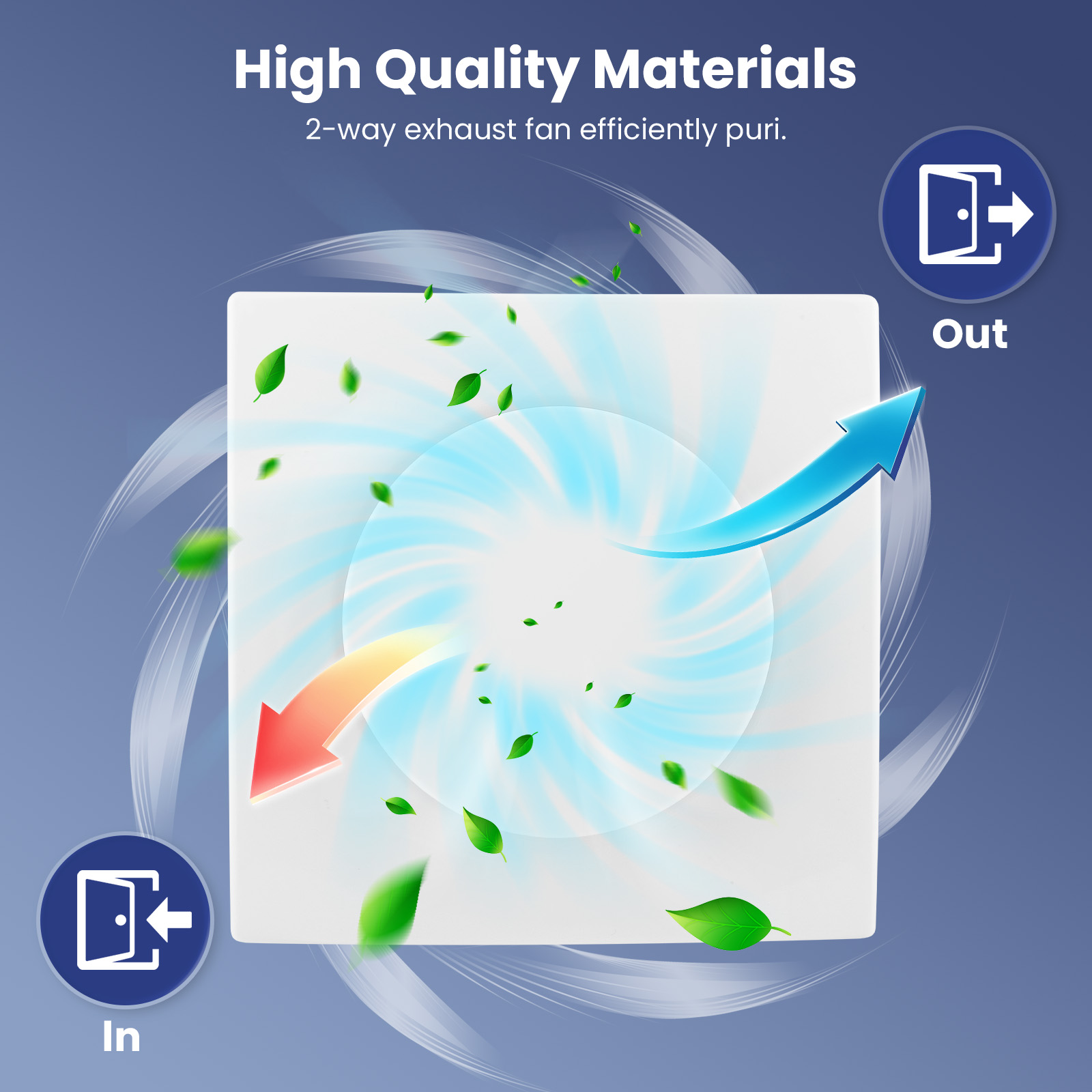 Smart Bathroom Fan - Extractor de aire de baño de