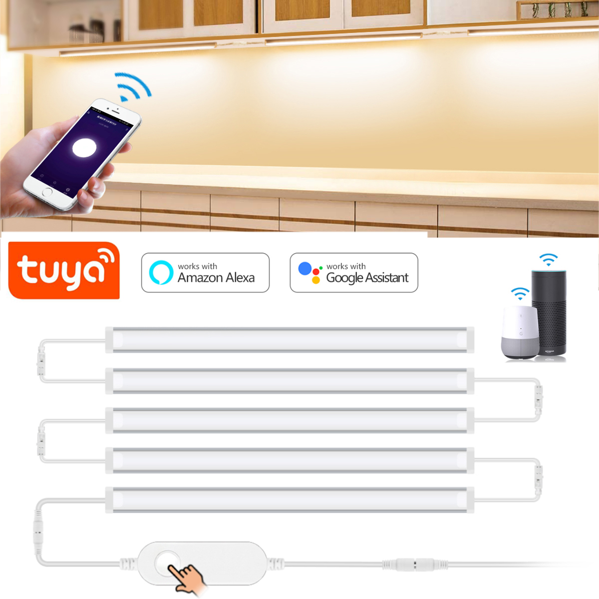Smart Home Kitchen - Lámpara LED inteligente para debajo del