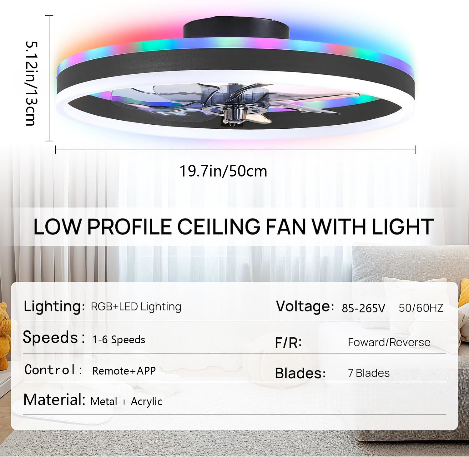 Smart Home Ventilation System - Luz de ventilador de techo inteligente