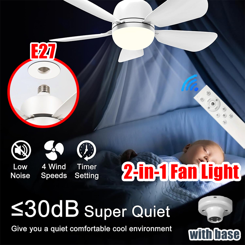 Smart Bathroom Fan - Ventilador de techo 2 en 1