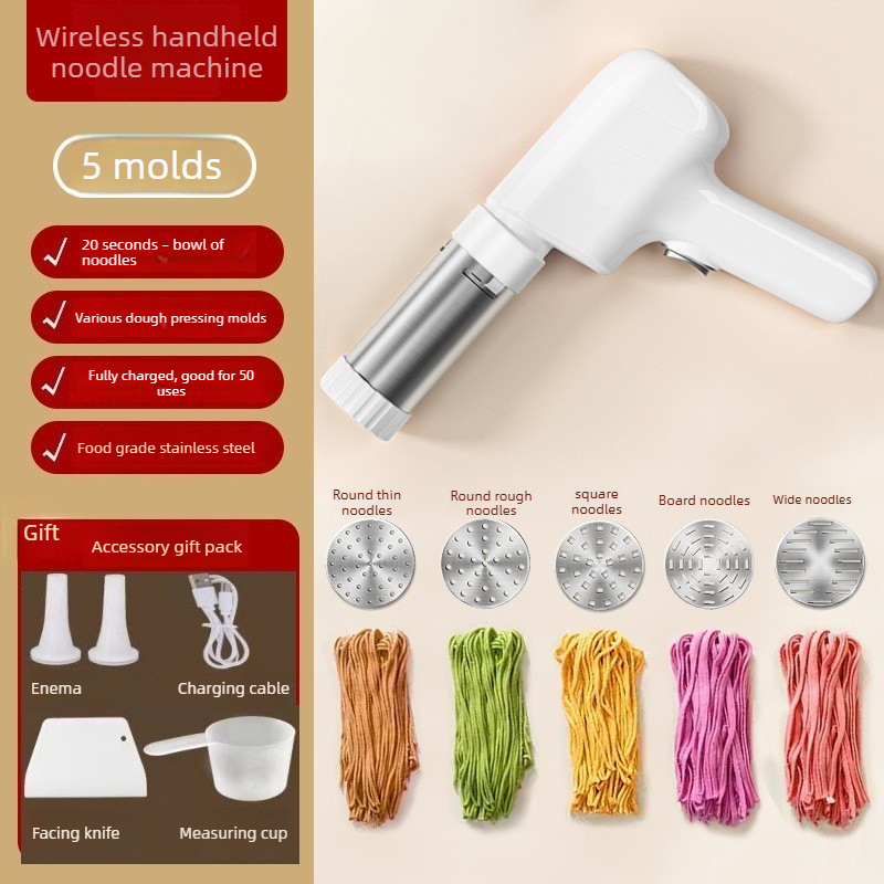 Smart Home Kitchen - Fabricante de fideos inalámbrico eléctrico, prensa