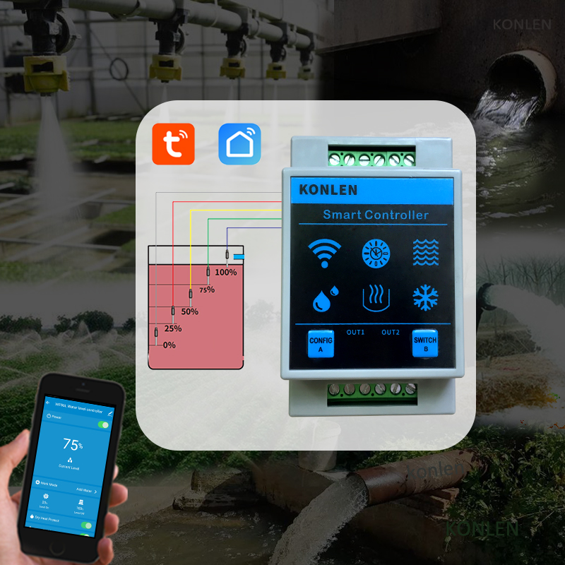 KONLEN Tuya Sensor de nivel de - Wifi Water Sensor reseña y precio