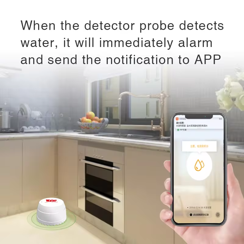 Tuya-Detector de fugas de agua - Wifi Water Sensor reseña y precio