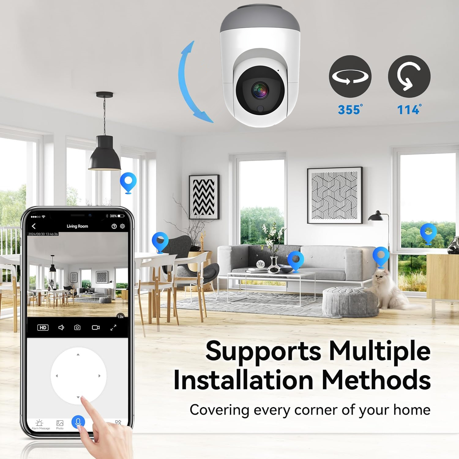 Cámara WiFi Tuya de 4MP, Cámar - Smart Home Battery Camera Ezviz reseña y precio