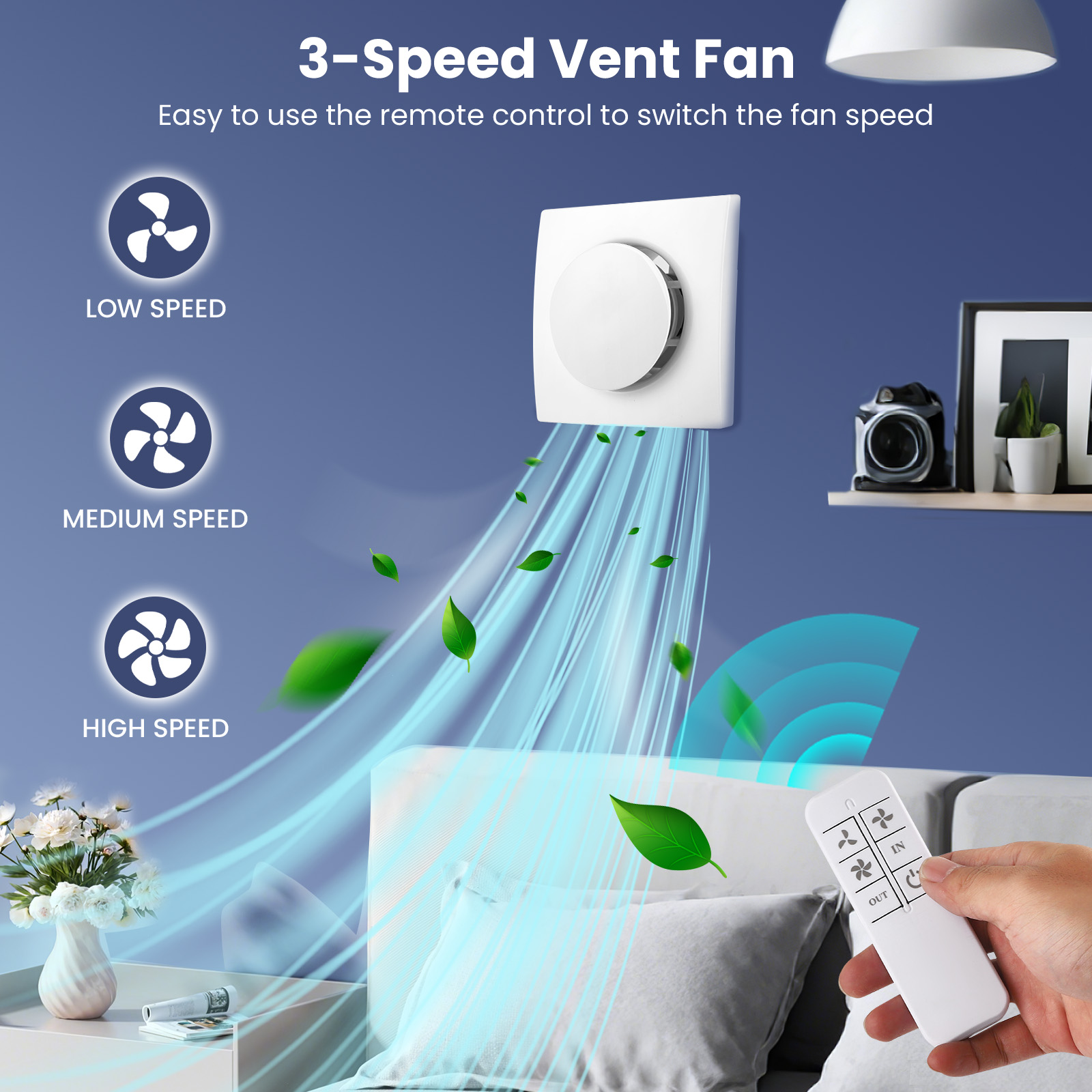 Extractor de aire de baño de 1 - Smart Bathroom Fan reseña y precio