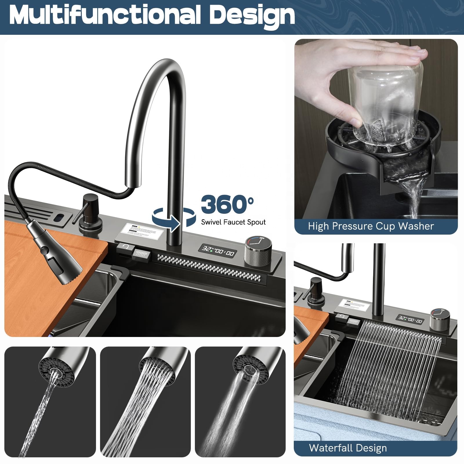 Grifo de Cocina Moderno e Inte - Smart Home Kitchen reseña y precio