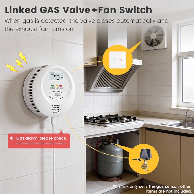 Detector de Fugas de Gas WiFi  - Smart Home Kitchen reseña y precio