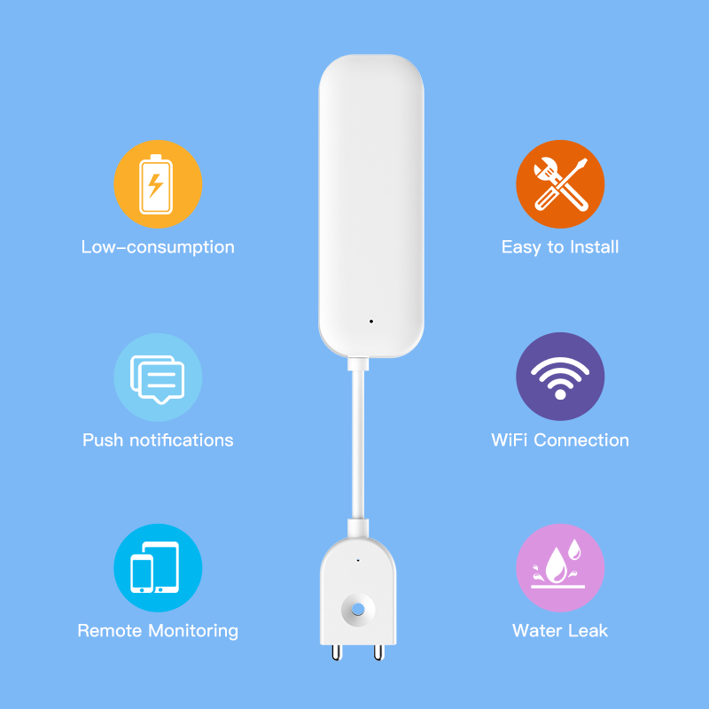 Tuya WiFi ZigBee Sensor de agu - Wifi Water Sensor reseña y precio