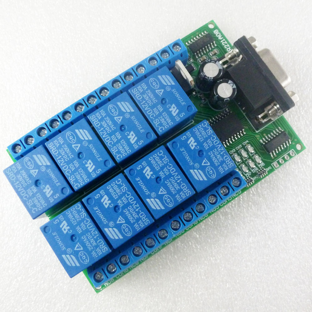 Placa de Relés RS232 de 8 Cana - Smart Home With Plc reseña y precio