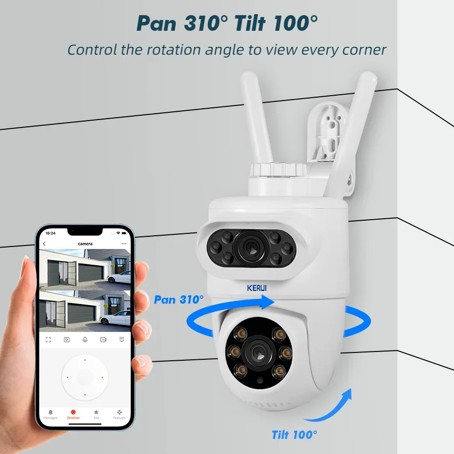 Cámara IP WiFi KERUI para Exte - Smart Home Battery Camera Ezviz reseña y precio