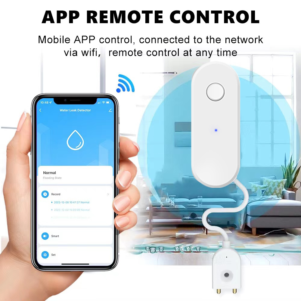 Tuya-Sensor inteligente de fug - Wifi Water Sensor reseña y precio
