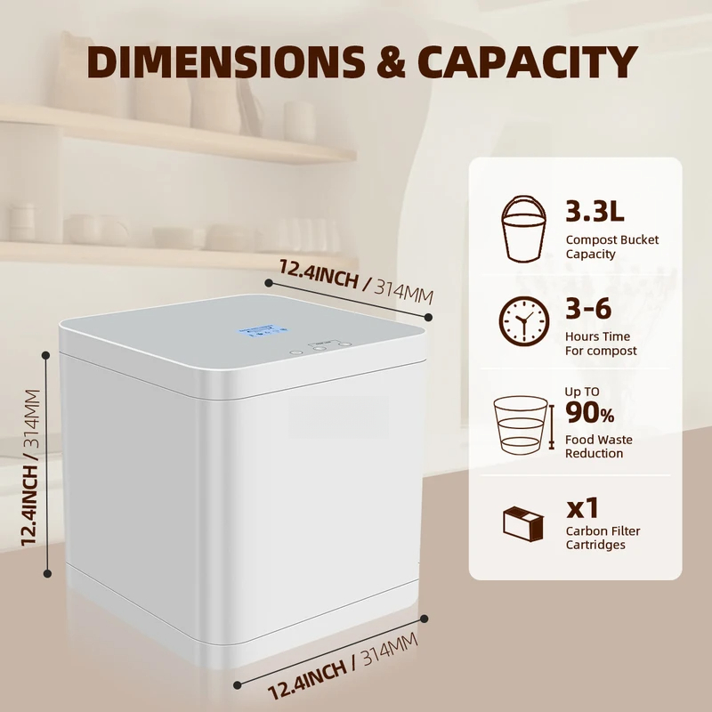 Compostador Eléctrico Intelige - Smart Home Market reseña y precio