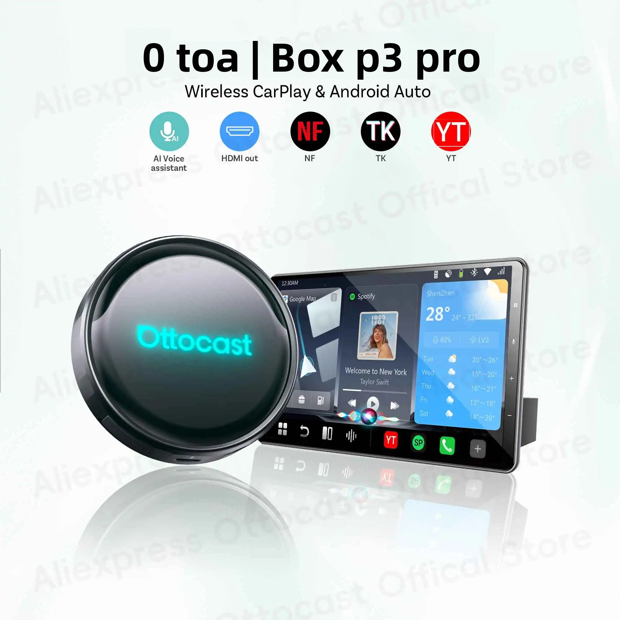 OTTOCAST P3 PRO AI Box Android - Smart Home Tv reseña y precio